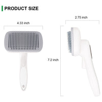 Dog Brush-Self Cleaning Dog and Cat Hair Brush, Deshedding Comb Long and Short