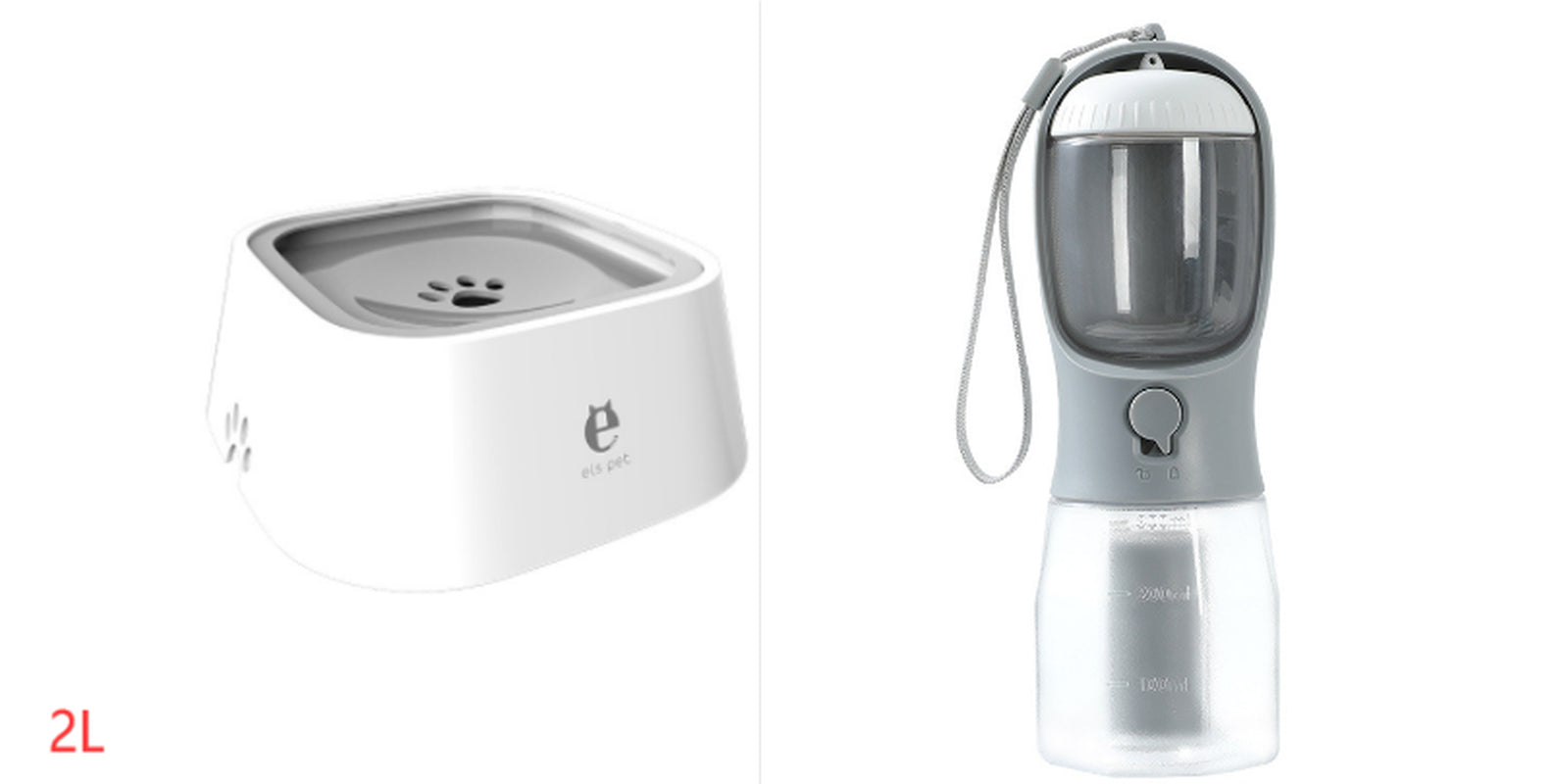 1.5L Cat Dog Water Bowl Carried Floating Bowl Anti-Overflow Slow Water Feeder Dispenser Pet Fountain ABS&PP Dog Supplies
