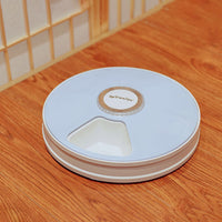 Pet Automatic round Timing Feeder with 6 Grids Voice Recorder