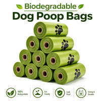 10Rolls Biodegradable Dog Poop Bags Eco‑Friendly Compostable Pet Waste Bags Thick Leak‑Proof Puppy Poop Bags for Dog Walking Outdoor Travel
