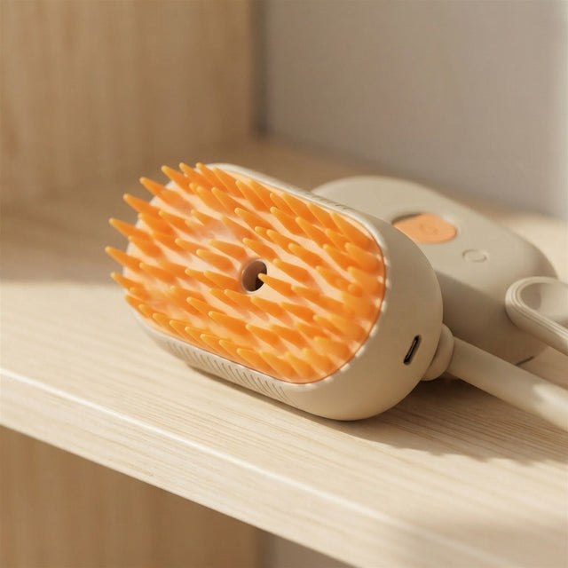 Electric Steam Cat Grooming Brush