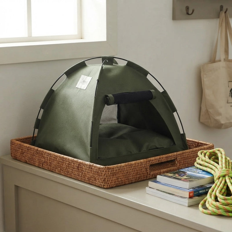 Cozy Pet Tent Camping Bed